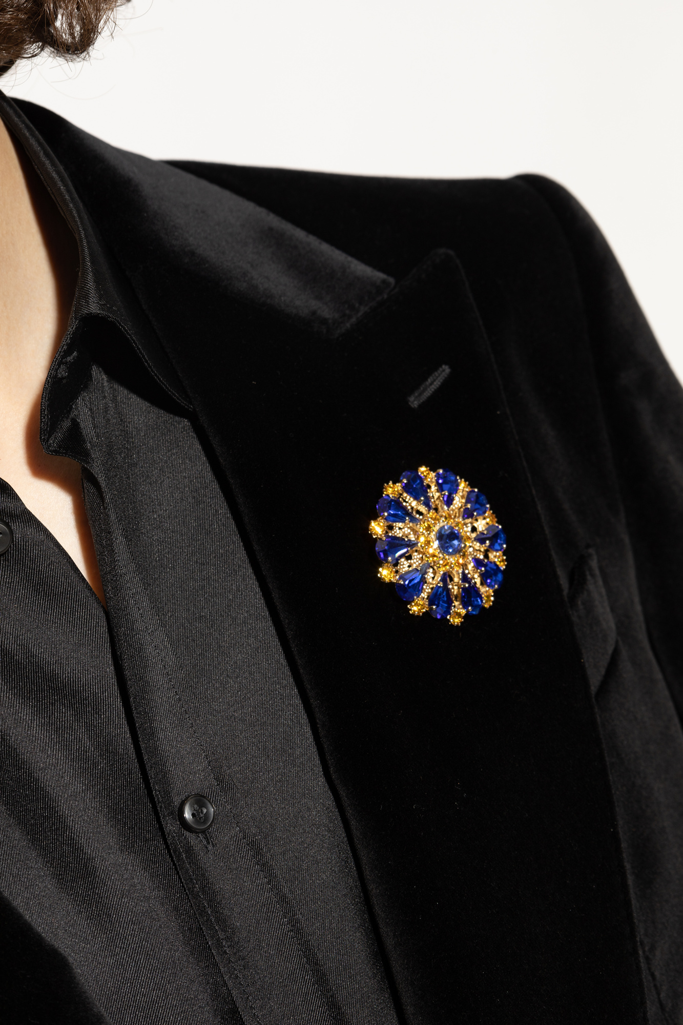 DOLCE＆GABBANA ブローチ　ドルガバブローチ DOLCE&GABBANA - 正規美 ドルチェ&ガッバーナ バロックフラワー